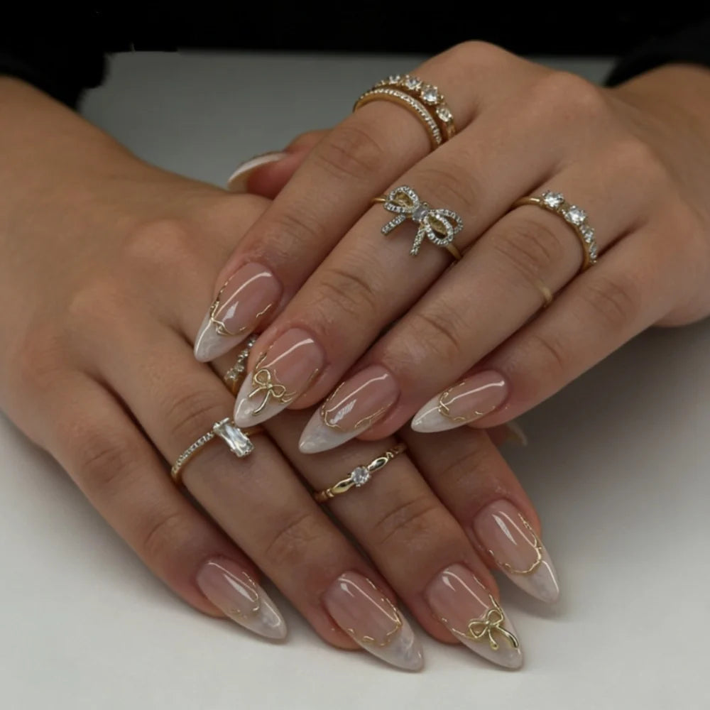 Press-On Nails Starry Night Pre-Glued Multiple Sizes