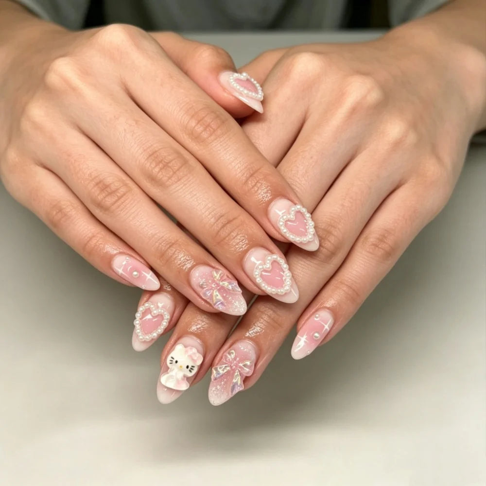 Press-On Nails Starry Night Pre-Glued Multiple Sizes