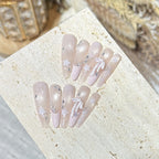 Press-On Nails Starry Ombre Rhinestone Accents