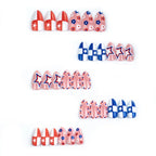 Press-On Nails Stars & Stripes Peel-And-Stick