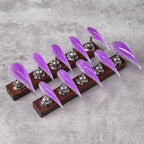 Press-On Nails Stiletto Adhesive Backing Reusable