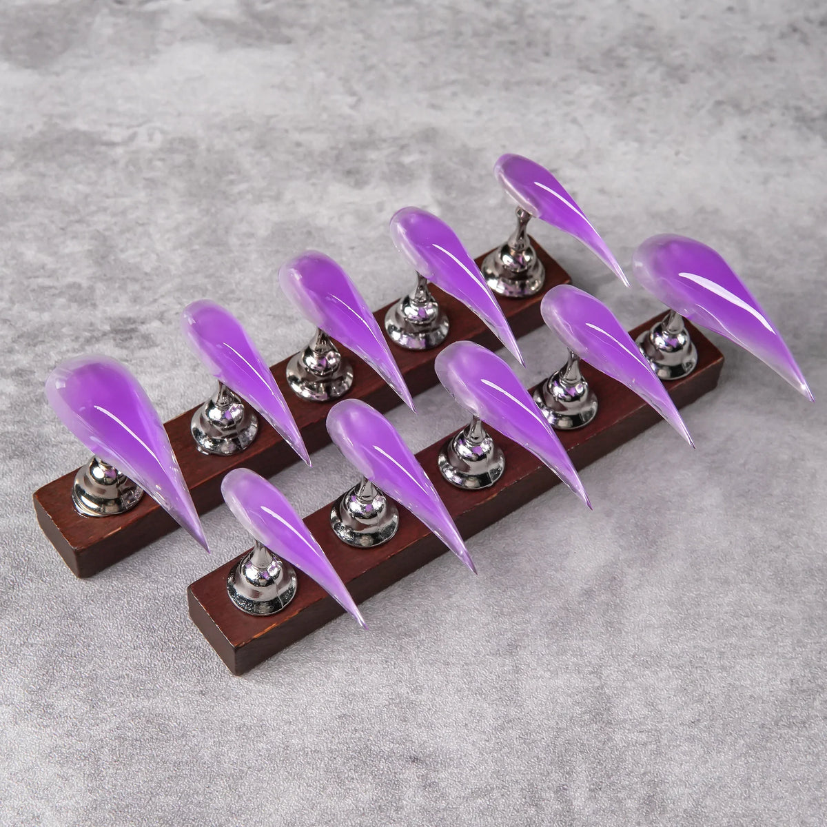 Press-On Nails Stiletto Adhesive Backing Reusable