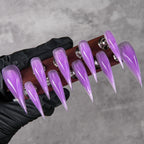 Press-On Nails Stiletto Adhesive Backing Reusable