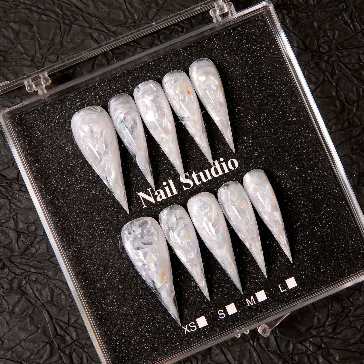Press-On Nails Stiletto Artistic Peel & Stick