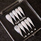 Press-On Nails Stiletto Artistic Peel & Stick