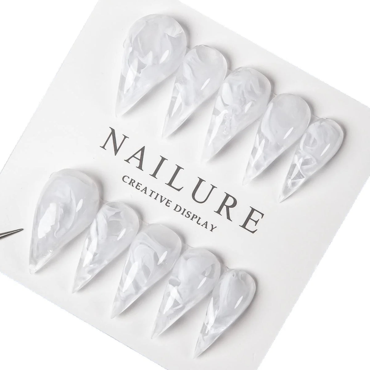 Press-On Nails Stiletto Artistic Peel & Stick
