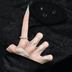 Press-On Nails Stiletto Artistic Reusable
