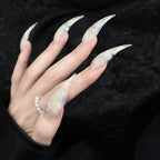 Press-On Nails Stiletto Artistic Reusable