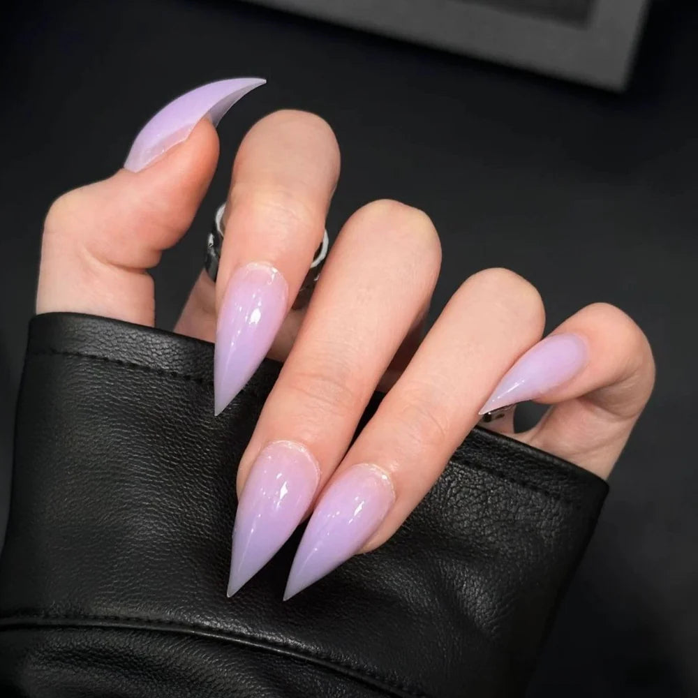 Press-On Nails Stiletto Claw Lightweight Easy Apply