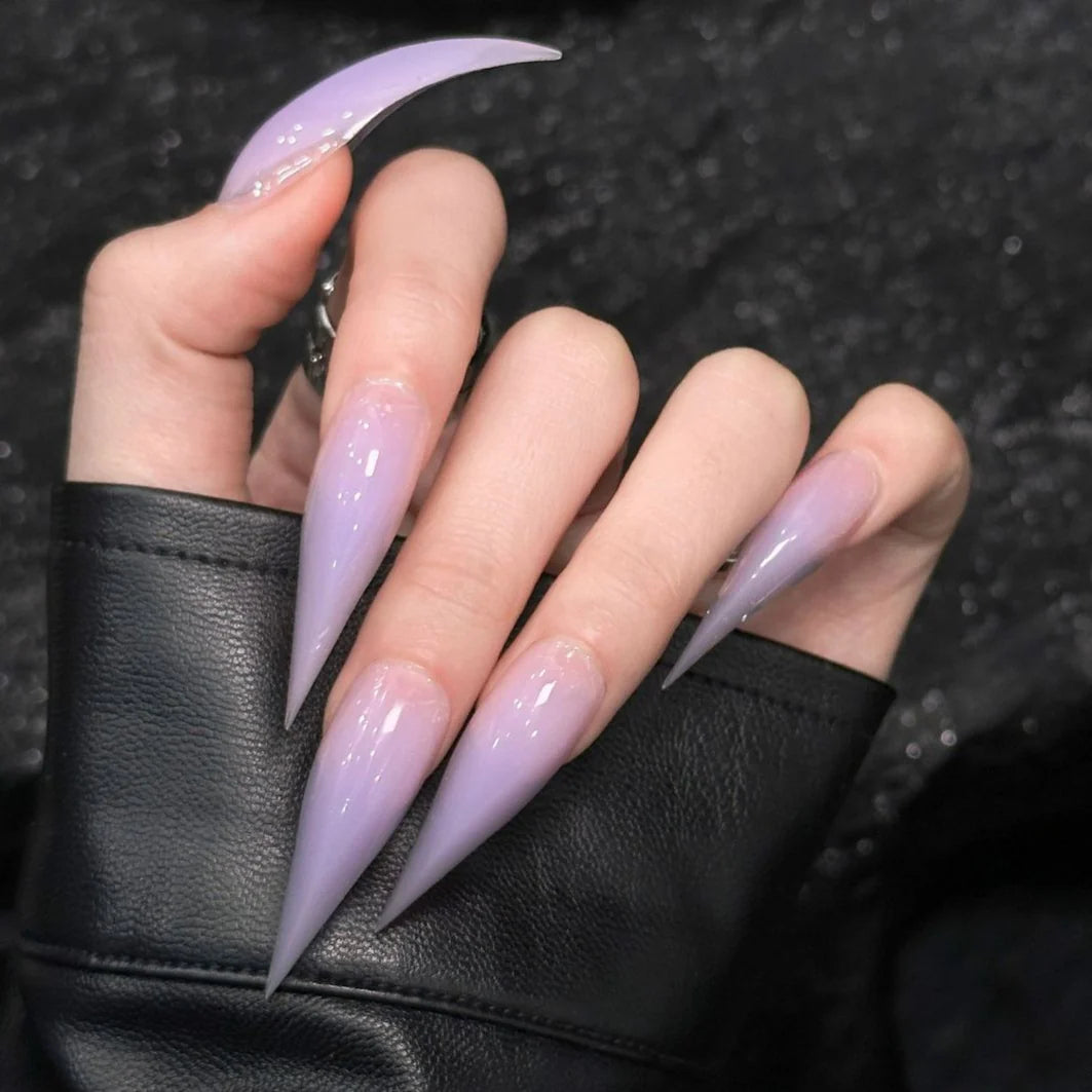 Press-On Nails Stiletto Claw Lightweight Easy Apply