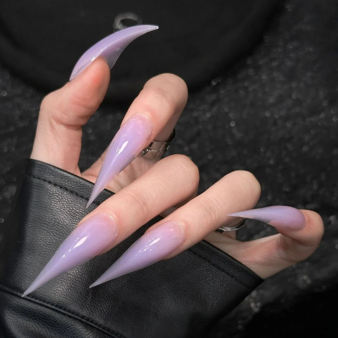 Press-On Nails Stiletto Claw Lightweight Easy Apply