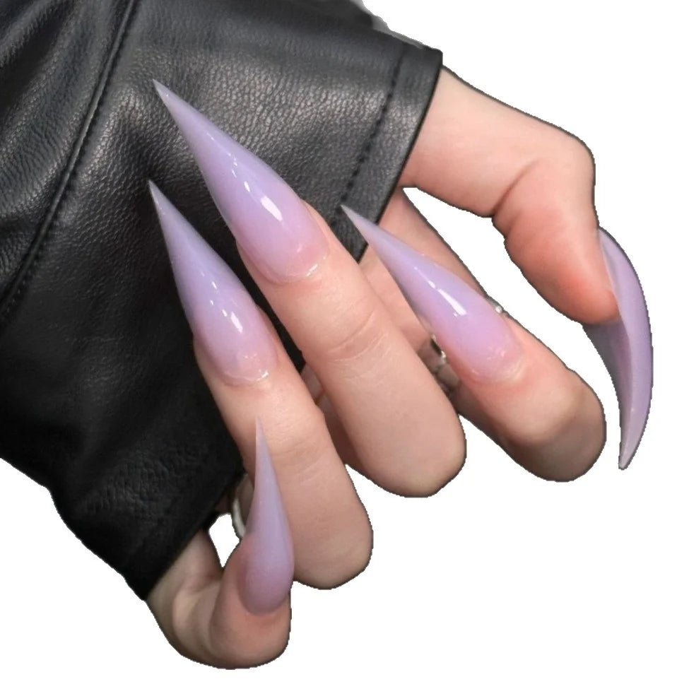 Press-On Nails Stiletto Claw Lightweight Easy Apply