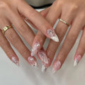 Press-On Nails Stiletto Embellished Easy Apply & Reusable