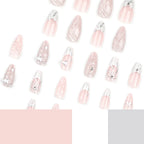 Press-On Nails Stiletto Embellished Easy Apply & Reusable