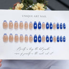 Press-On Nails Stiletto Floral Accents Easy Application