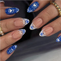 Press-On Nails Stiletto Floral Accents Easy Application