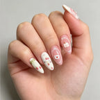 Press-On Nails Stiletto Floral & Bow Designs