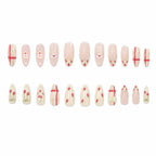 Press-On Nails Stiletto Floral & Bow Designs