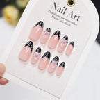Press-On Nails Stiletto Floral Easy Application