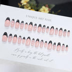 Press-On Nails Stiletto Floral Easy Application