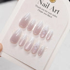 Press-On Nails Stiletto Floral Embellished Easy Application