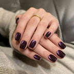 Press-On Nails Stiletto Floral Gel Finish
