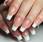 Press-On Nails Stiletto Floral Gel Finish