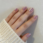 Press-On Nails Stiletto Floral Gel Finish