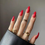 Press-On Nails Stiletto Floral Gel Finish