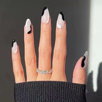 Press-On Nails Stiletto Floral Gel Finish