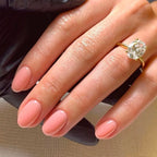 Press-On Nails Stiletto Floral Gel Finish