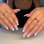 Press-On Nails Stiletto Floral Gel Finish