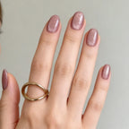 Press-On Nails Stiletto Floral Gel Finish