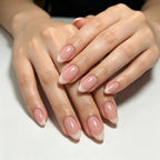 Press-On Nails Stiletto Floral Gel Finish