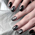 Press-On Nails Stiletto Floral Gel Finish