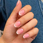 Press-On Nails Stiletto Floral Gel Finish
