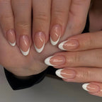 Press-On Nails Stiletto Floral Gel Finish