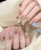 Press On Nails Stiletto Floral Peel & Press