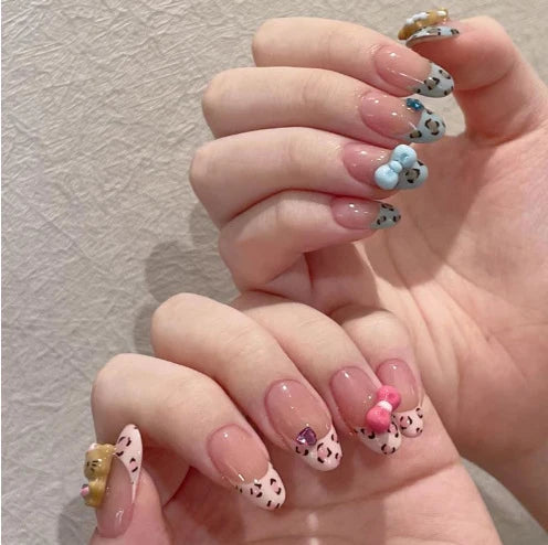 Press On Nails Stiletto Floral Peel & Press