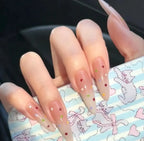 Press On Nails Stiletto Floral Peel & Press
