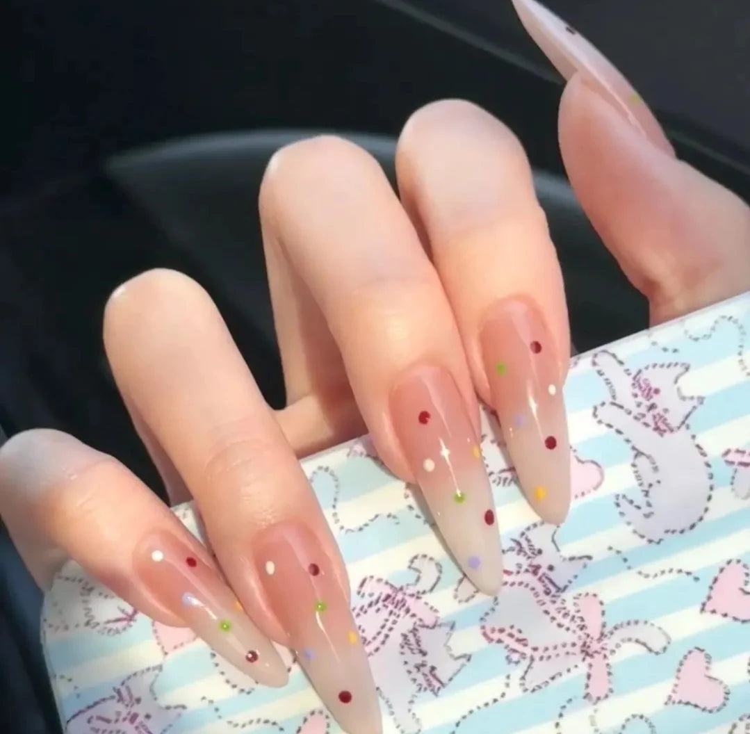 Press On Nails Stiletto Floral Peel & Press