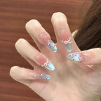 Press On Nails Stiletto Floral Peel & Press
