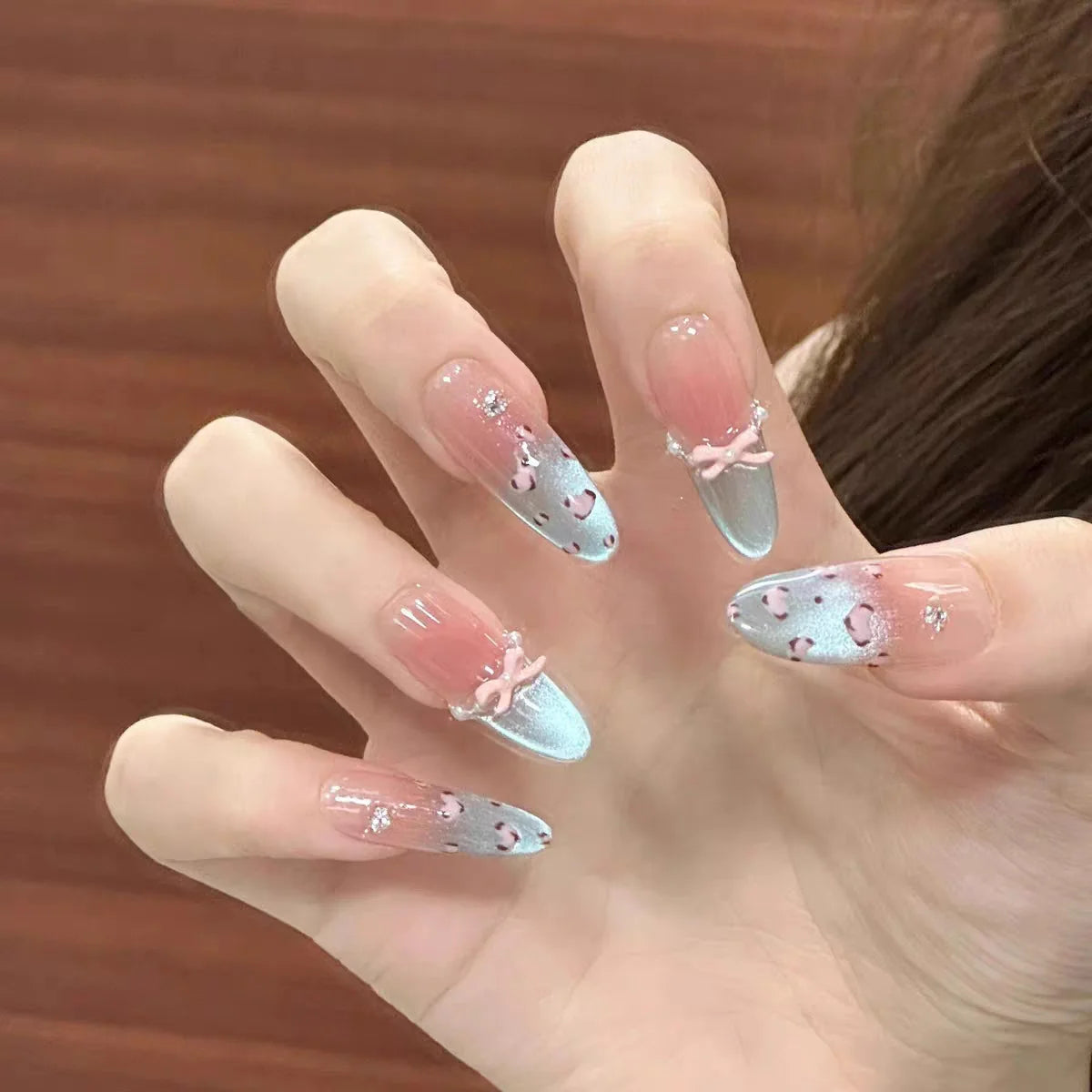 Press On Nails Stiletto Floral Peel & Press