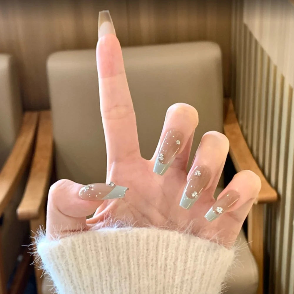 Press On Nails Stiletto Floral Peel & Press