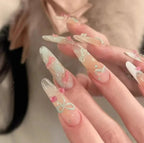 Press On Nails Stiletto Floral Peel & Press