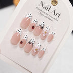 Press-On Nails Stiletto Floral Reusable Set