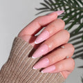 Press-On Nails Stiletto French Tip Easy Apply & Reusable