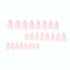 Press-On Nails Stiletto French Tip Easy Apply & Reusable