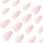 Press-On Nails Stiletto French Tip Easy Apply & Reusable