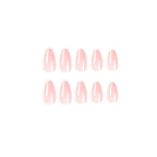 Press-On Nails Stiletto French Tip Easy Apply & Reusable